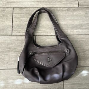 Vera Wang Slouch Faux Leather Shoulder Bag